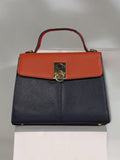 The Curatus Satchel Bag With Pouch - Sienna Brown & Obsidian Black