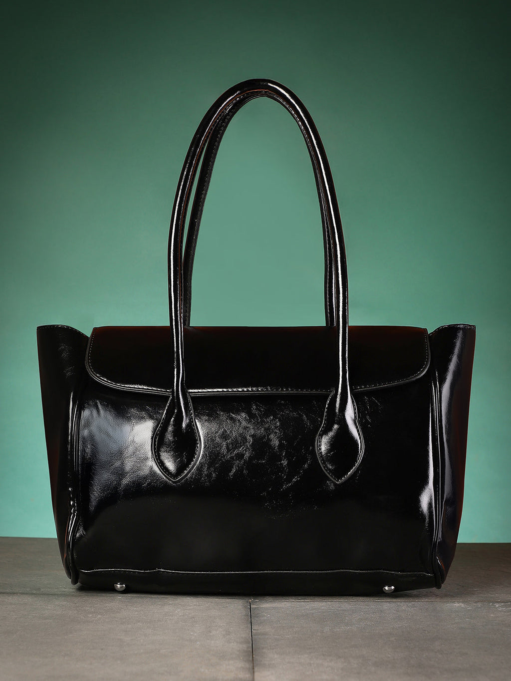 Haute Sauce The Large Medis Satchel Bag - Onyx Black