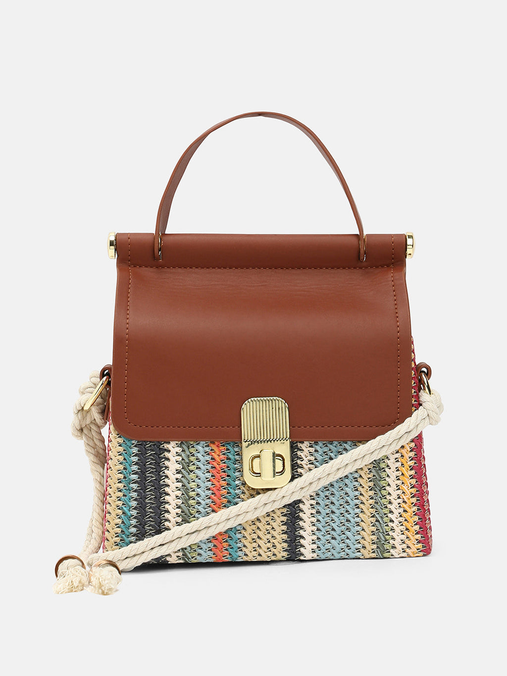 Haute Sauce The Small Straw-Médecin Hand Bag - Multicolour