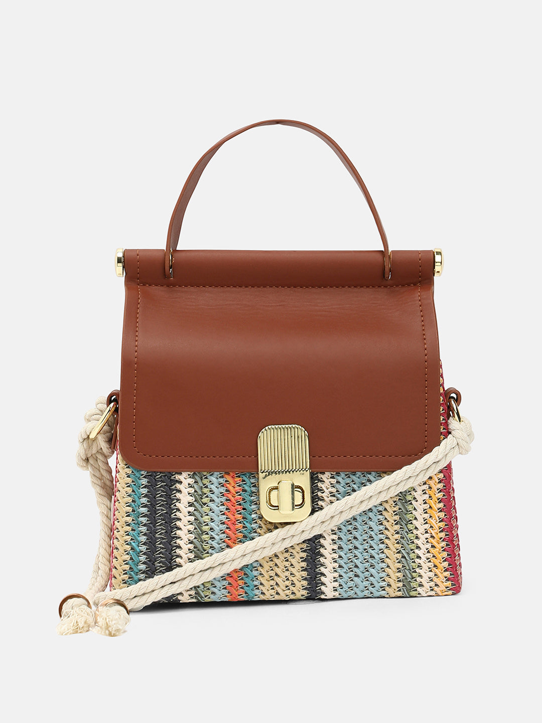 Haute Sauce The Small Straw-Médecin Hand Bag - Multicolour