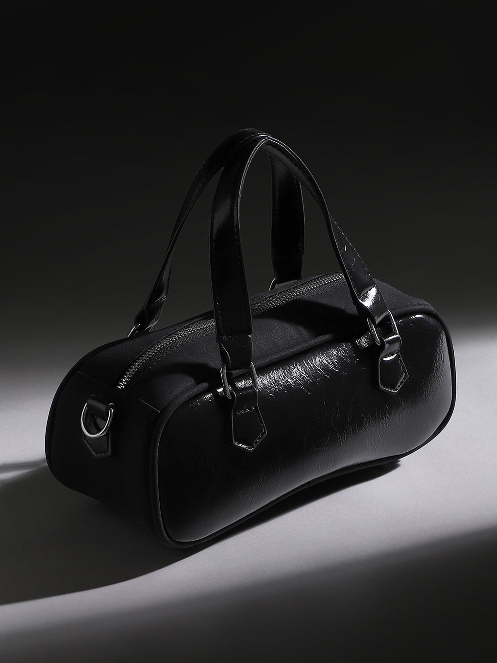 Haute Sauce The Small Retro Bowling Bag - Onyx Black
