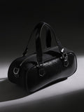 Haute Sauce The Small Retro Bowling Bag - Onyx Black