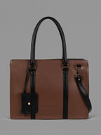 The Diurnal Tote Office Bag - Chocolate Brown