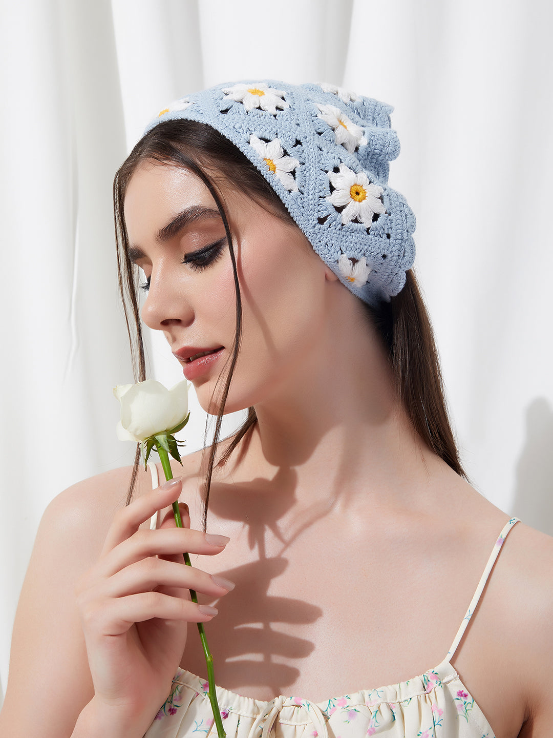 Haute Sauce Sunflower Crochet Head Scarf