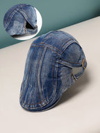 Haute Sauce The Denim Driver Cap - Indigo Blue