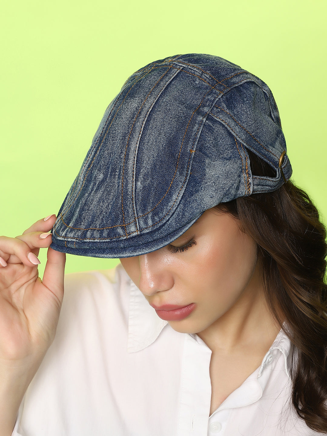 Haute Sauce The Denim Driver Cap - Indigo Blue