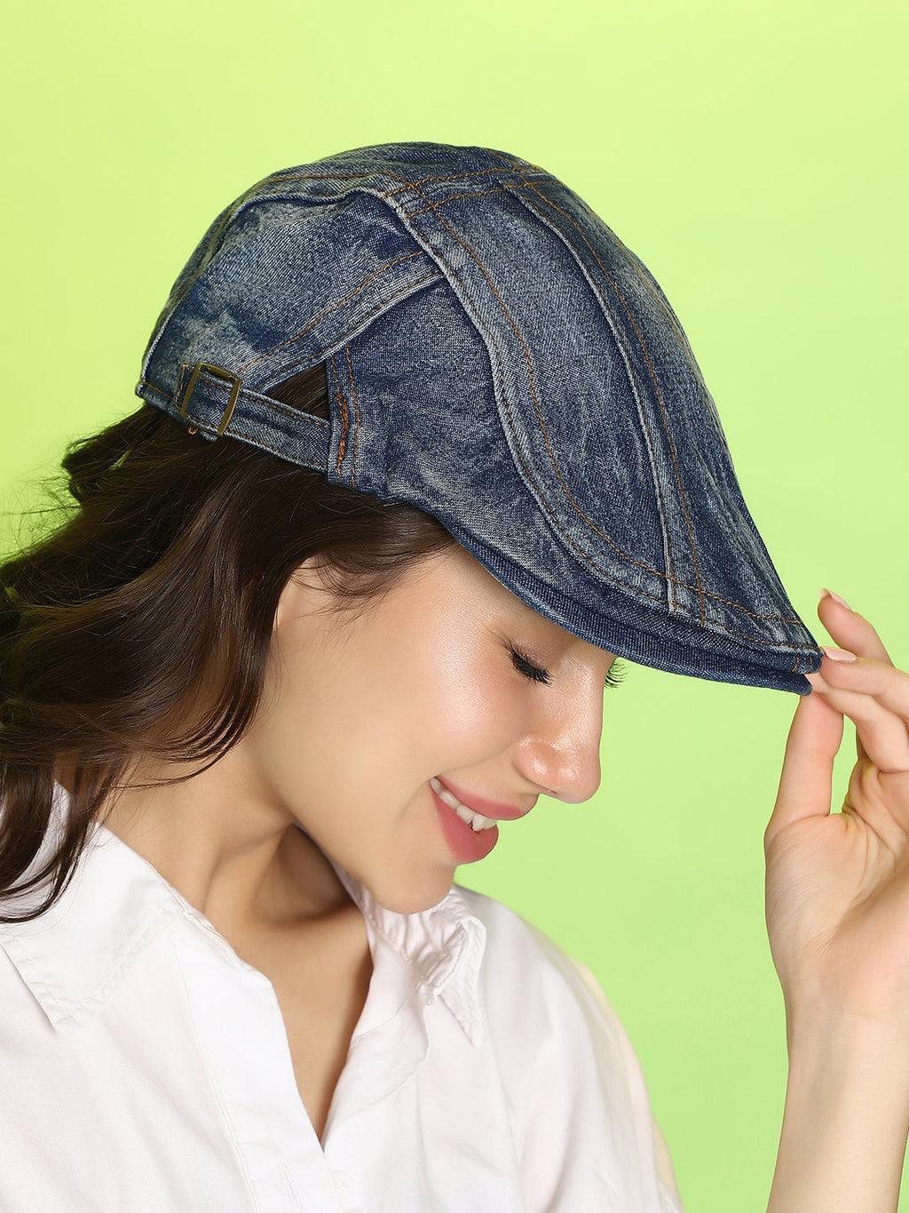 Haute Sauce The Denim Driver Cap - Indigo Blue