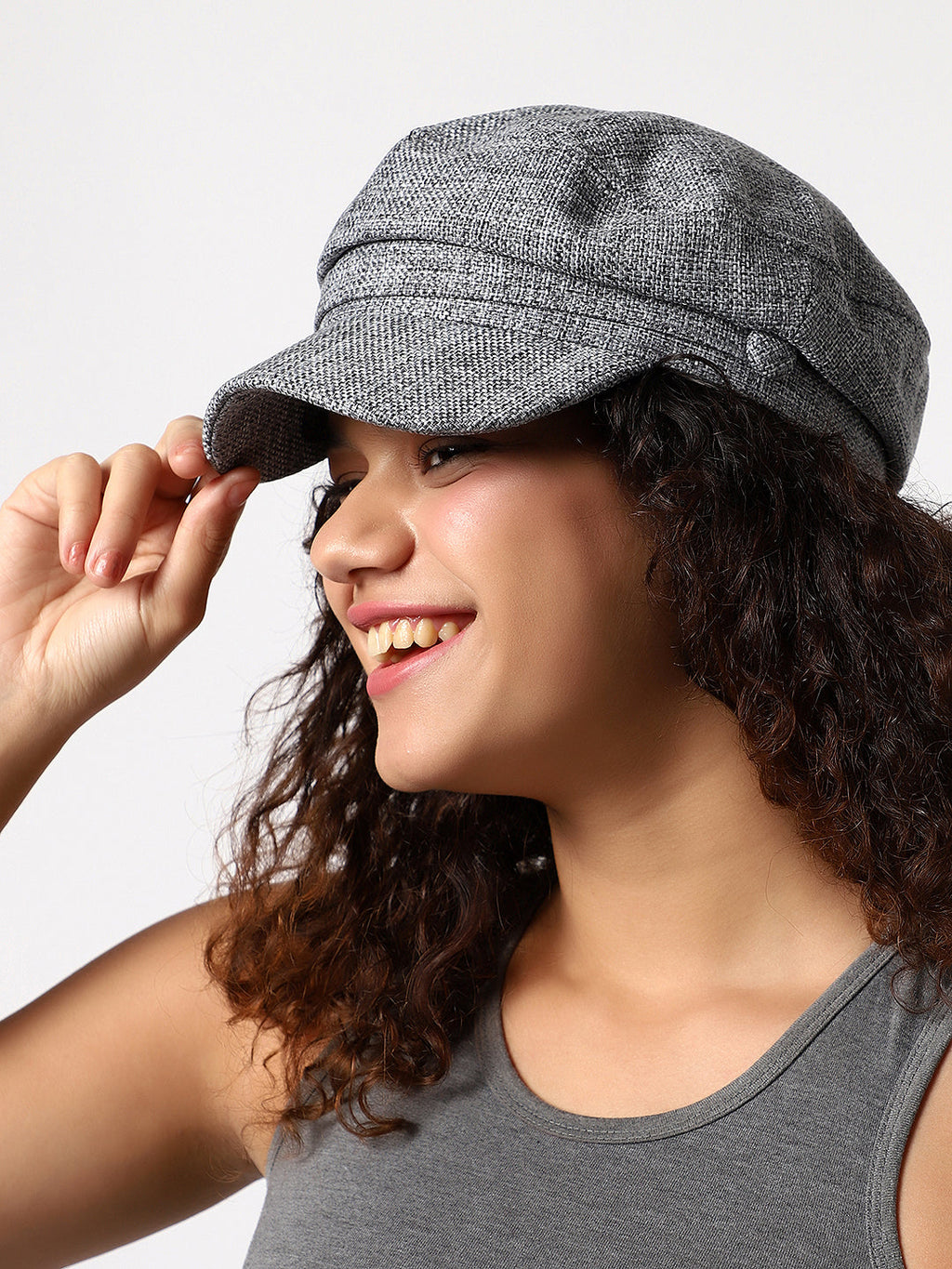 Haute Sauce Charcoal Grey Solid Breton Cap