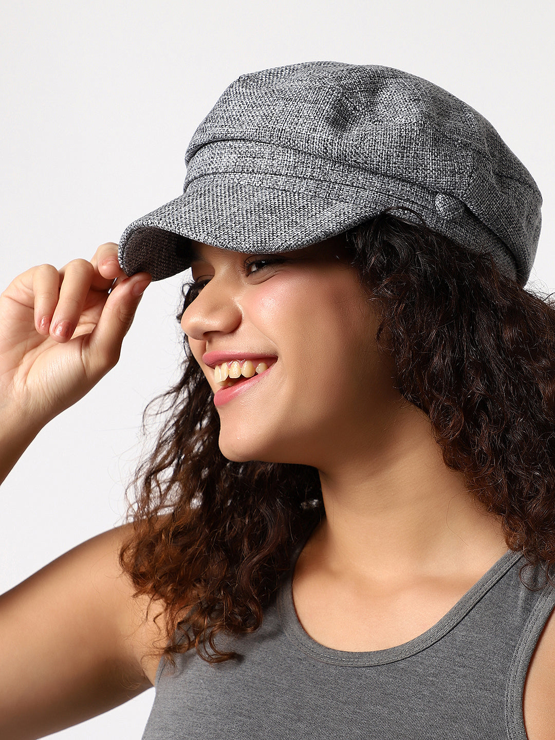 Haute Sauce Charcoal Grey Solid Breton Cap