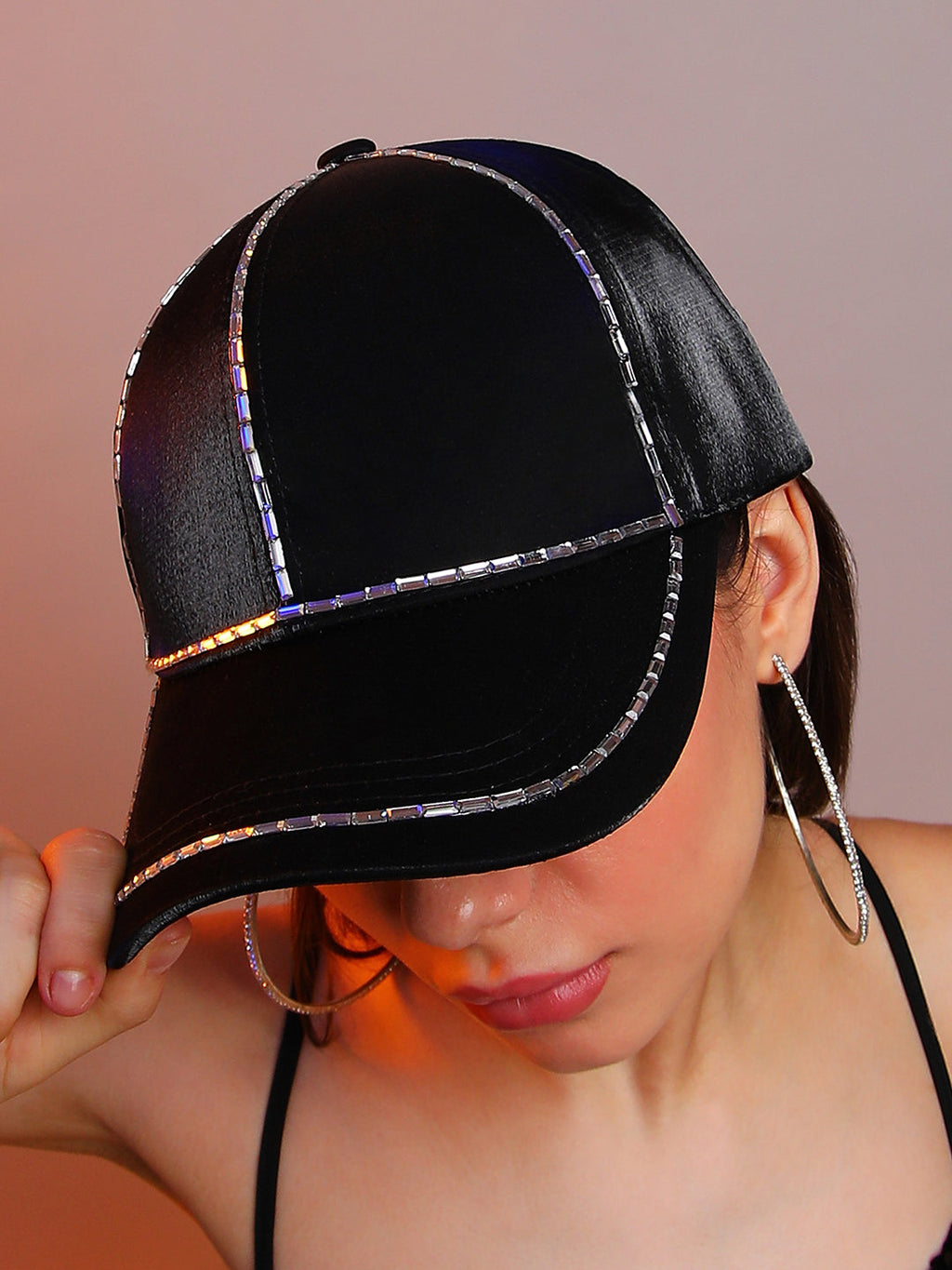 Haute Sauce Embellished Lined Baseball Cap