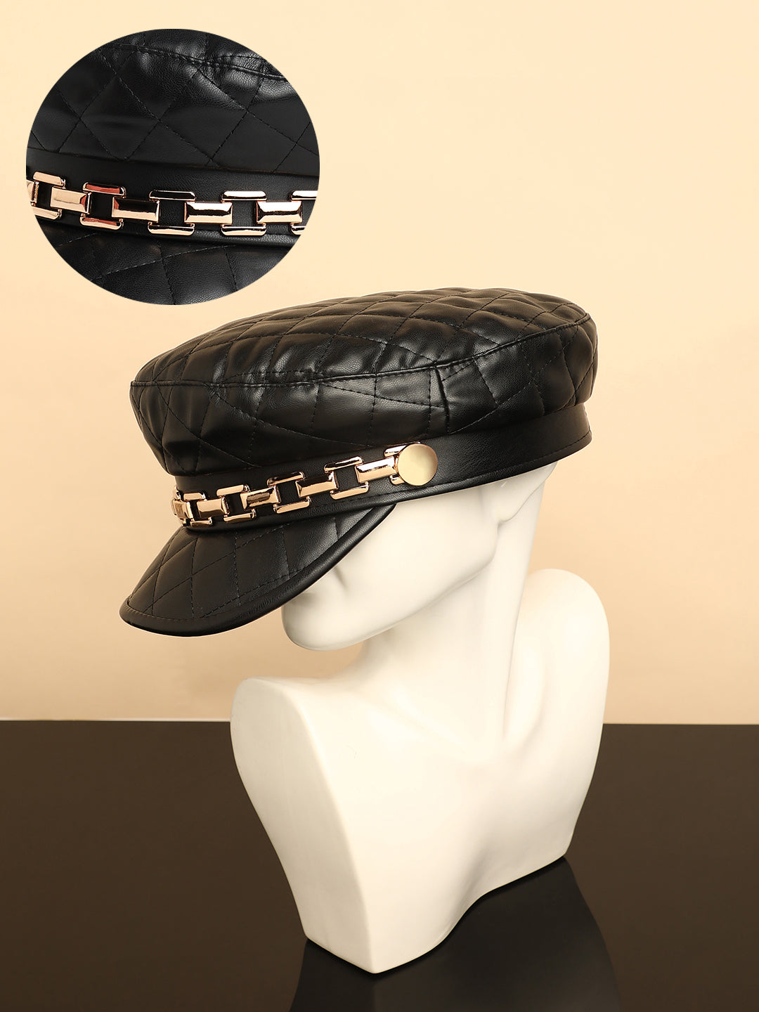 Haute Sauce Quilted Breton Cap - Midnight Black