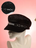 Haute Sauce Embellished Satin Bakerboy Cap - Midnight Black