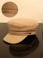 Haute Sauce Chain-Lined Breton Cap - Sand Beige