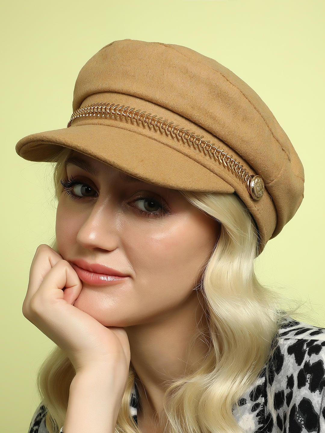 Haute Sauce Chain-Lined Breton Cap - Sand Beige