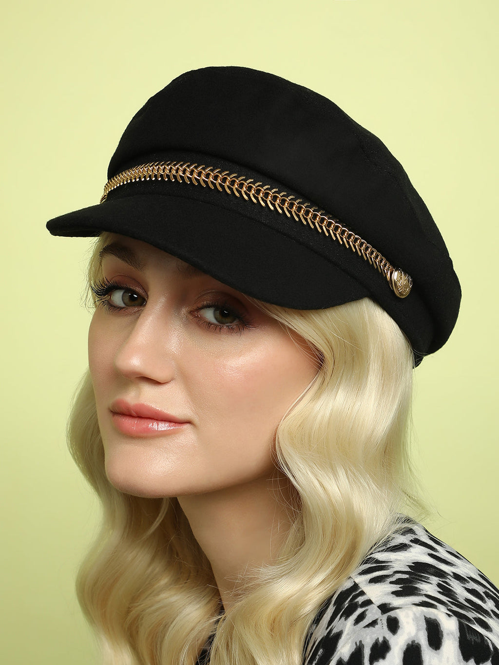 Haute Sauce Chain-Lined Breton Cap - Midnight Black