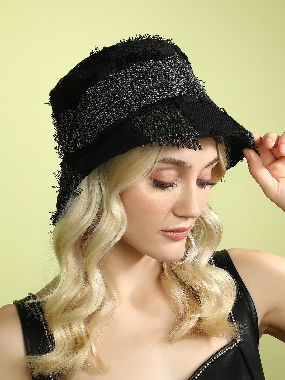 Haute Sauce Distressed Bucket Hat - Midnight Black
