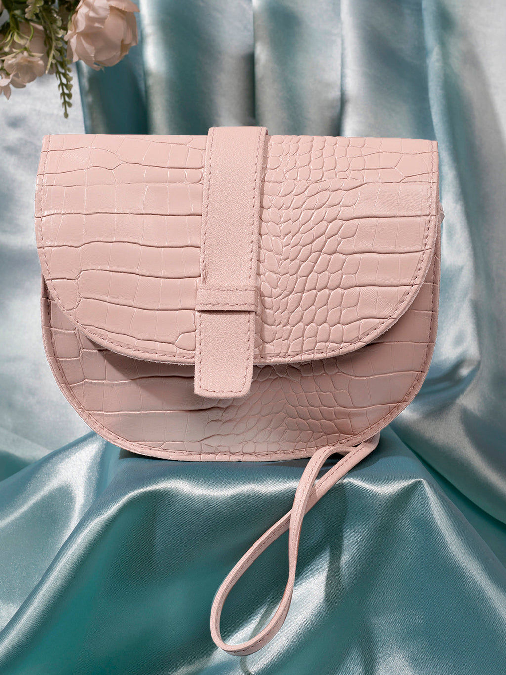Haute Sauce Croco Pink Cross Body Bag