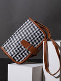 Houndstooth Multicolor Cross Body Bag