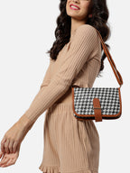 Houndstooth Multicolor Cross Body Bag