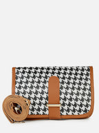 Houndstooth Multicolor Cross Body Bag