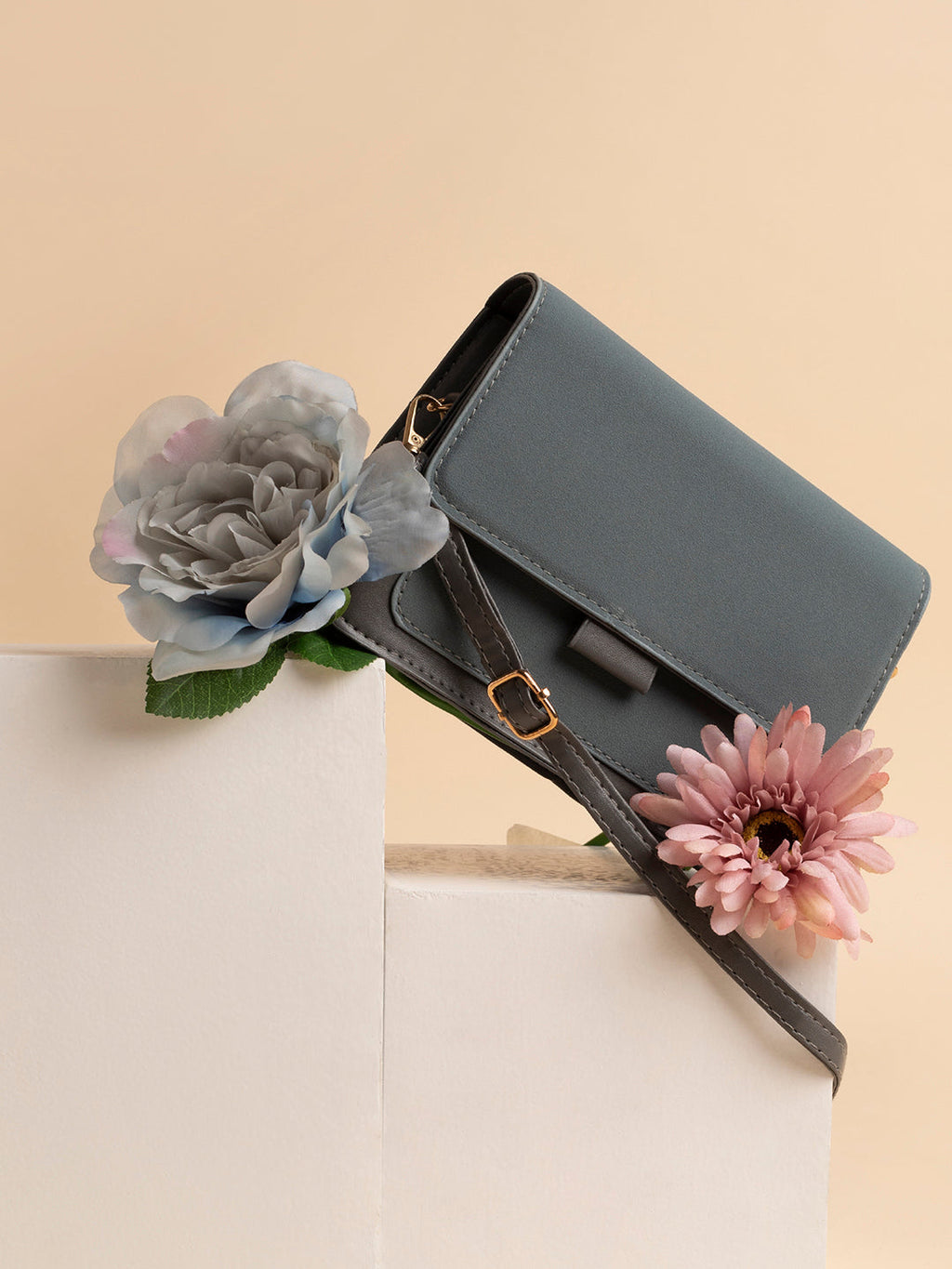 Jessica Grey Cross Body Bag