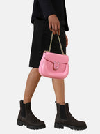 Horseshoe Buckle Sling Bag - Pink