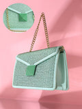 Haute Sauce The Stud Sling Bag - Mint Green