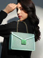 Haute Sauce The Stud Sling Bag - Mint Green
