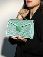 Haute Sauce The Stud Sling Bag - Mint Green