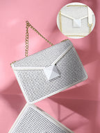 Haute Sauce The Stud Sling Bag - Ivory White
