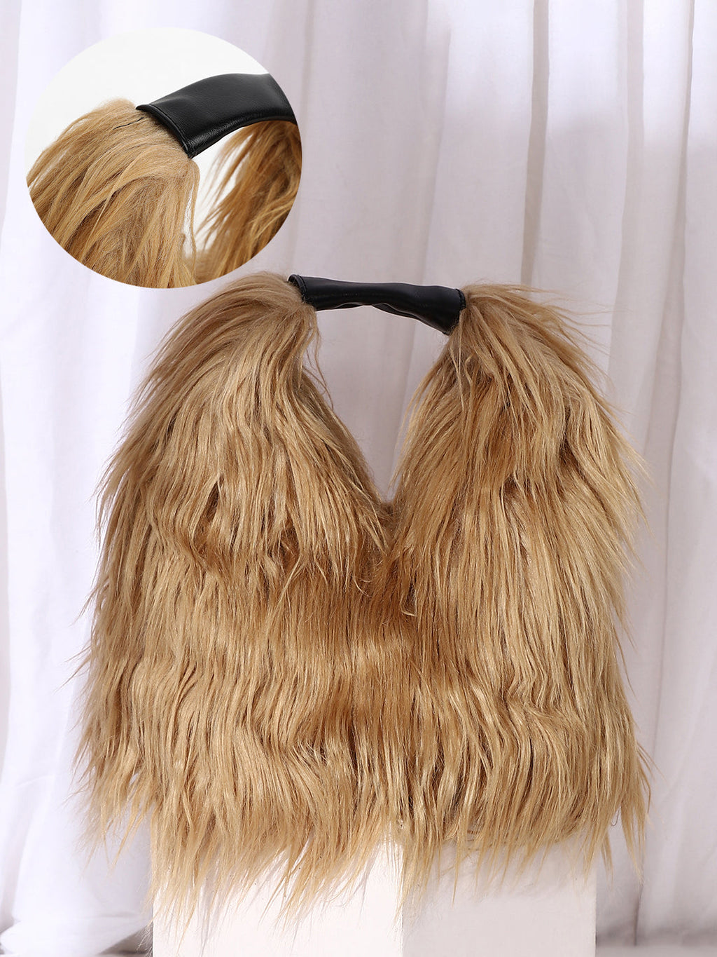 Haute Sauce The Fur Hobo Bag - Beige