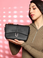Haute Sauce The Hanging Buckle Sling Bag - Midnight Black