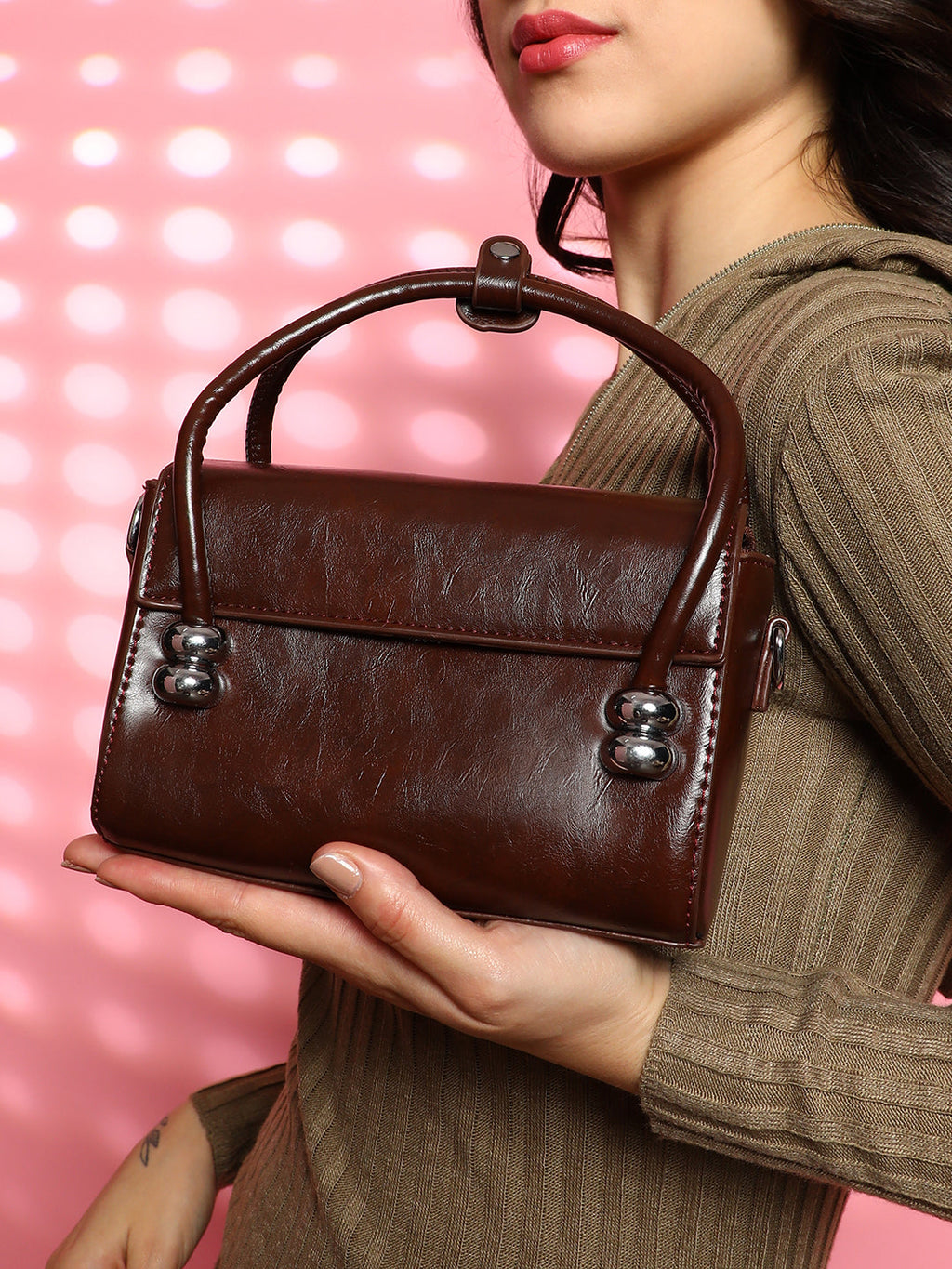 Haute Sauce The Orb Mini Sling Bag - Coffee Brown
