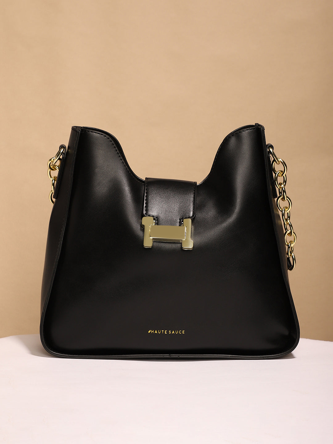 The Monogram Shoulder Bag With Pouch - Midnight Black
