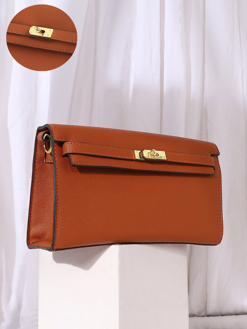 Haute Sauce The Overlap Sling Bag - Terracotta Brown