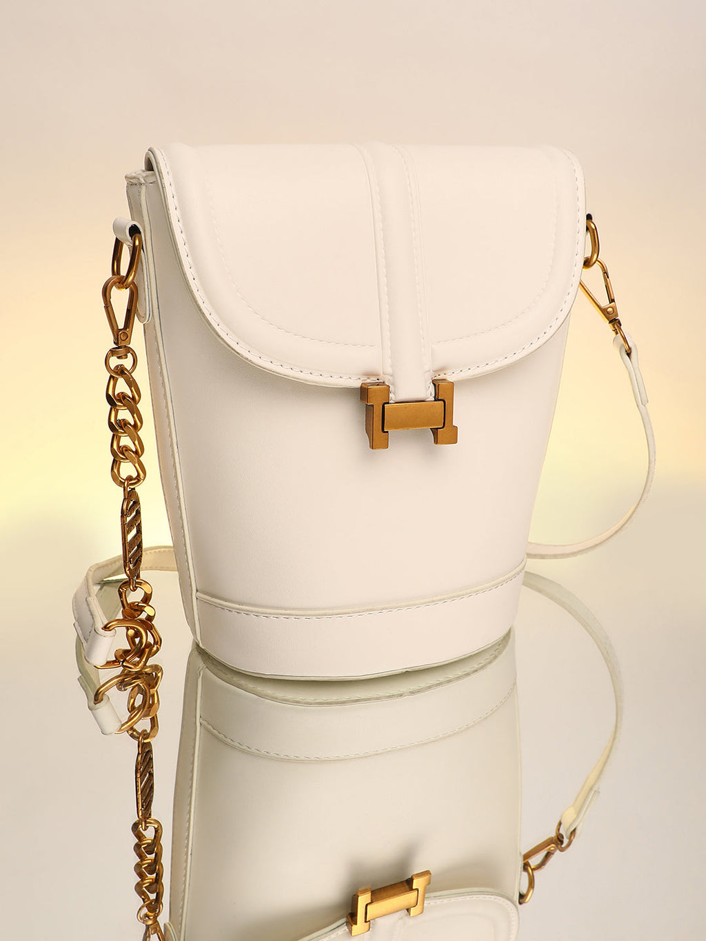 Haute Sauce The Monogram Sling Bag - Powder White