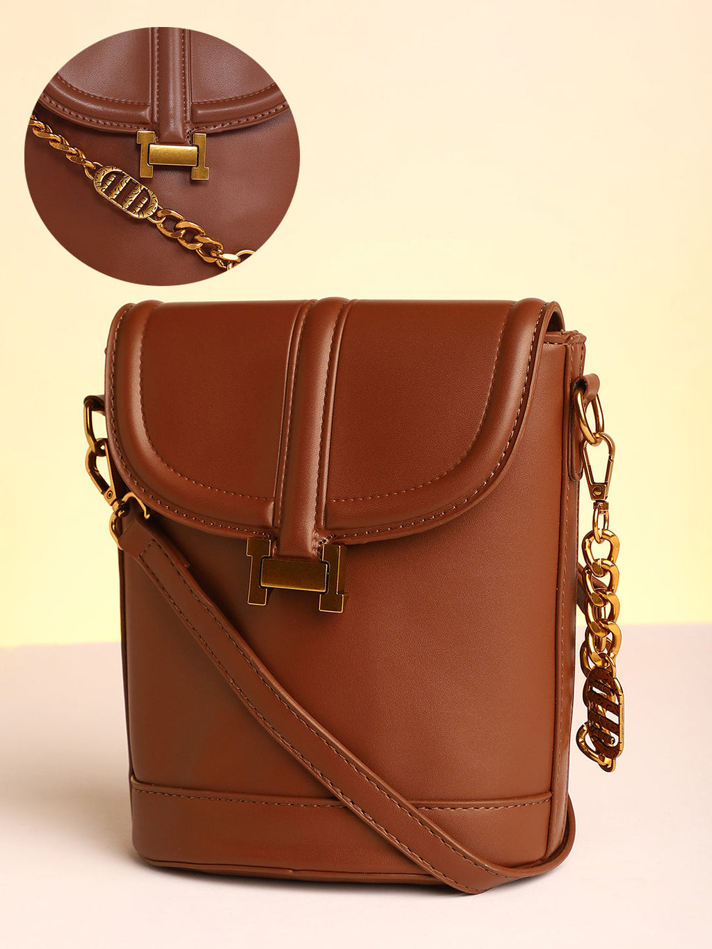 Haute Sauce The Monogram Sling Bag - Chocolate Brown