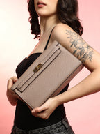 Haute Sauce The Overlap Sling Bag - Peanut Brown