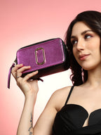 The Block Box Sling Bag - Fushcia Pink