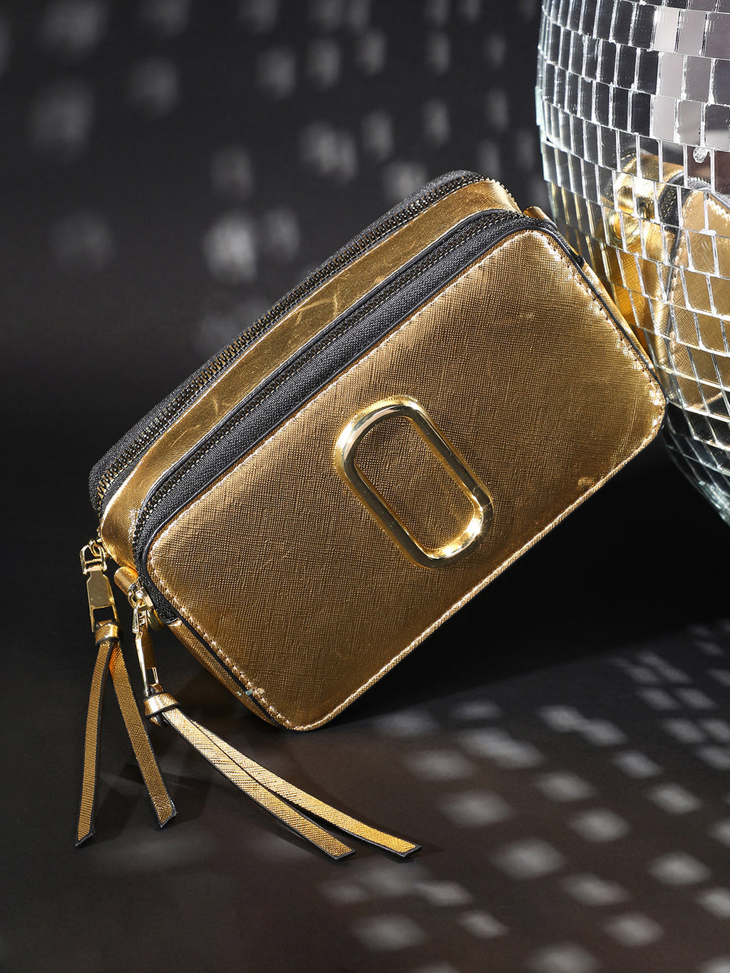 Haute Sauce The Block Box Sling Bag - Metallic Gold