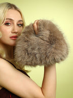 The Fur Hobo Bag - Peanut Brown