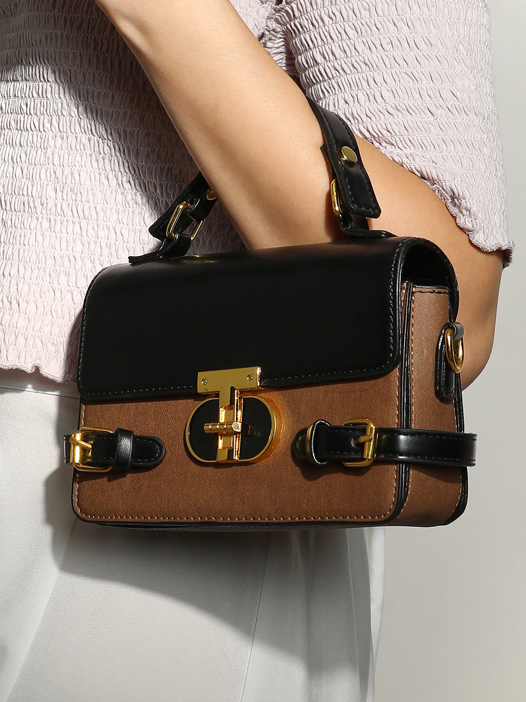 Haute Sauce The Riviera Hand Bag - Mocha Brown