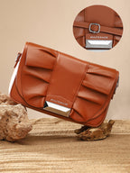 Haute Sauce The Ruched Sling Bag - Chocolate Brown