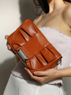 Haute Sauce The Ruched Sling Bag - Chocolate Brown