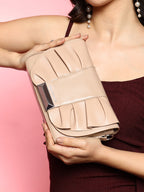 Haute Sauce The Ruched Sling Bag - Beige
