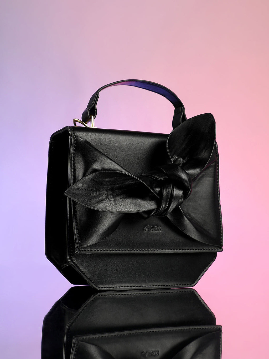 Haute Sauce The Arc Crossbody Satchel Bag - Onyx Black