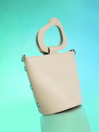 The Flora Pot Bucket Bag - Saltbox Beige