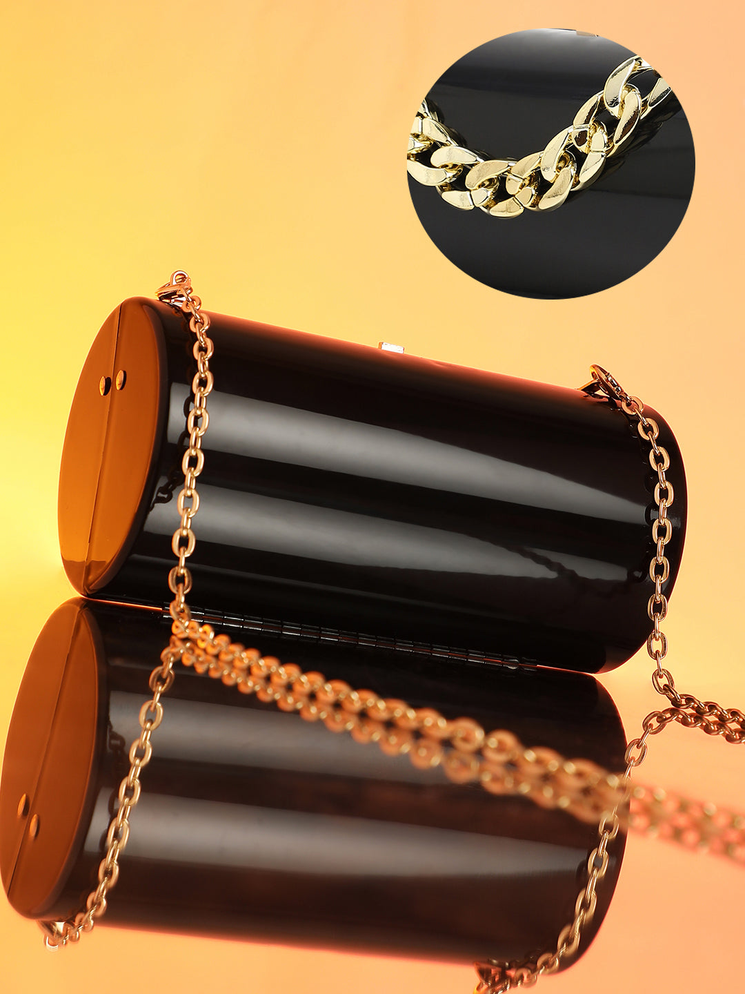 Haute Sauce The Columner Clutch Bag - Onyx Black