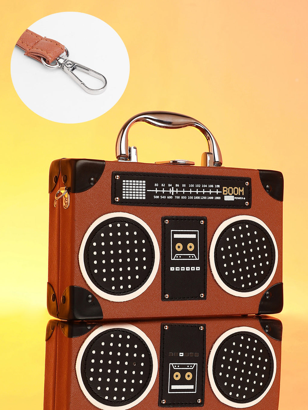 Haute Sauce The Stereo Clutch Bag - Chocolate Brown