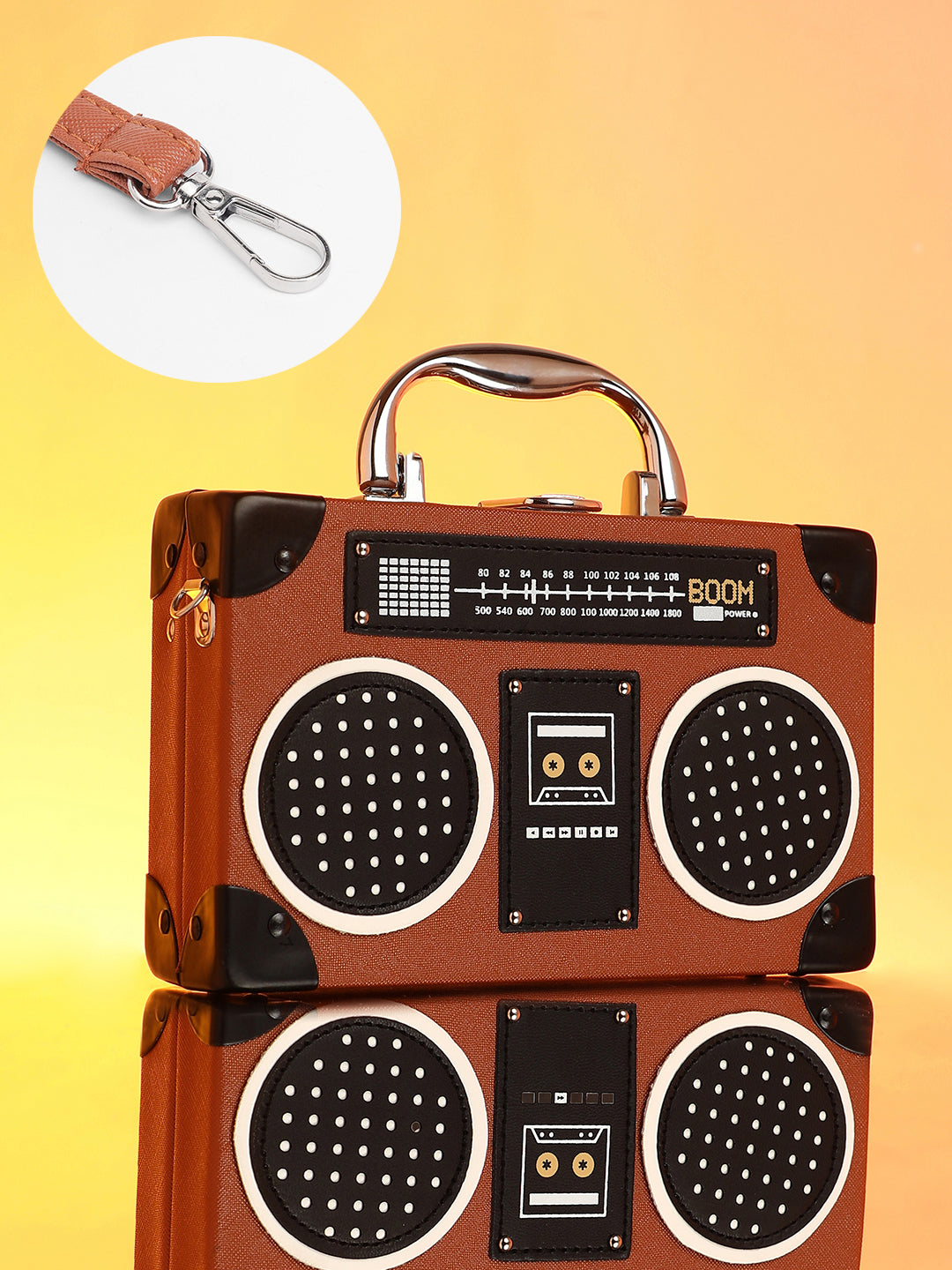 Haute Sauce The Stereo Clutch Bag - Chocolate Brown
